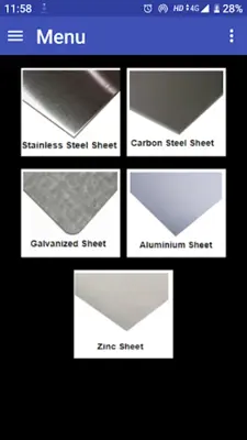 Sheet Gauges Thickness android App screenshot 3